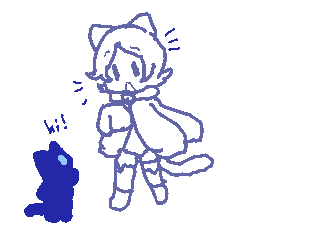 Meow Meow saying hi Meow Meow saying hi